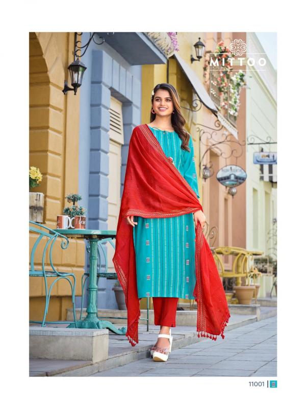 Mittoo Selina New Designer Kurti With Bottom Dupatta Collection